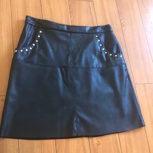 Zara faux leather skirt